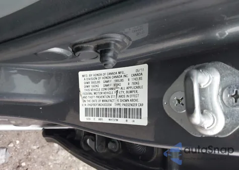 2012 Honda Civic Lx from USA, damaged, VIN 2HGFB2F58CH303354